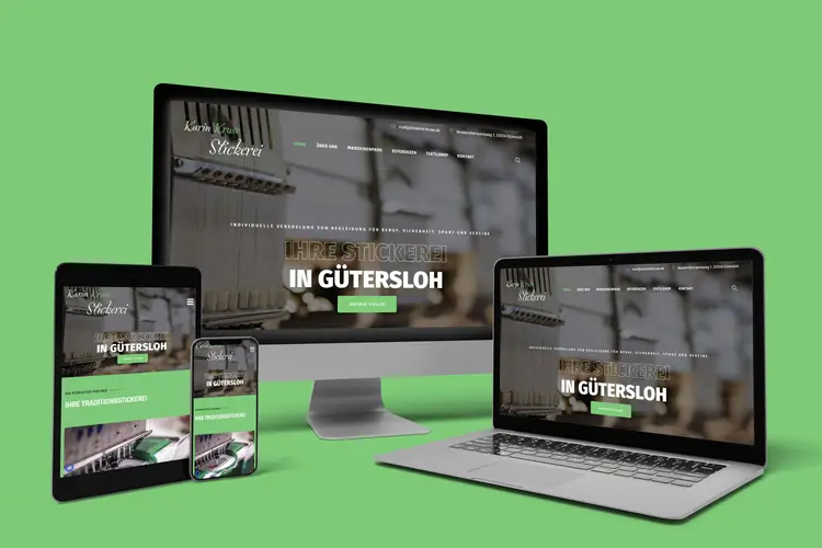 Stickerei Karin Kruse Webdesign
